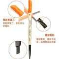 3-in-1 Waterproof Eyebrow Pencil with Brush & Razor