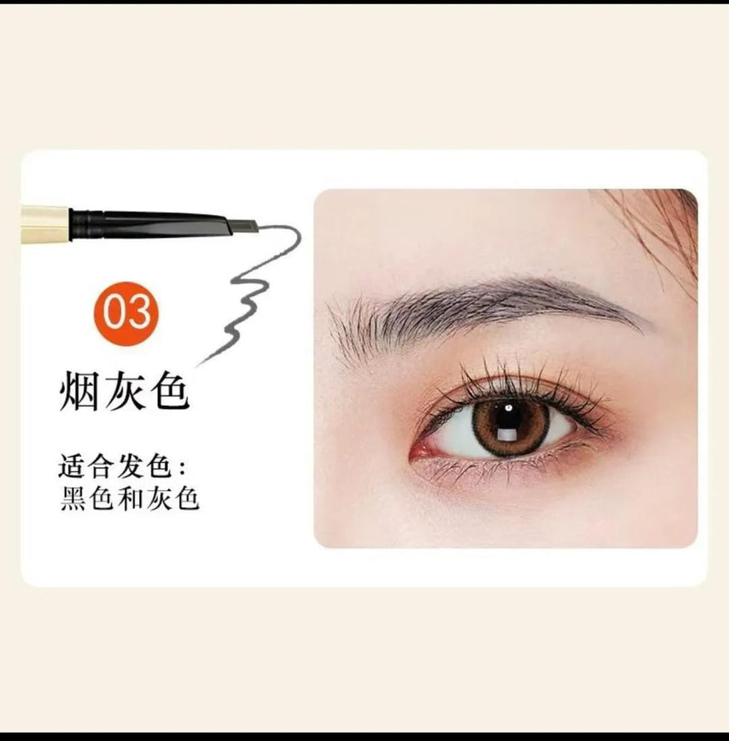 3-in-1 Waterproof Eyebrow Pencil with Brush & Razor